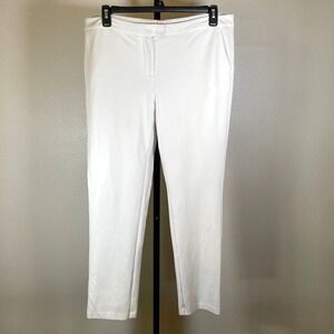 J.McLaughlin Women's Size 14 White Dress Pants Trousers Career‎ Office Lined